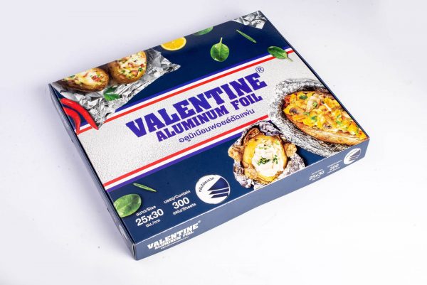 Aluminum foil food wrapping ( Size 25 x 30 cm )